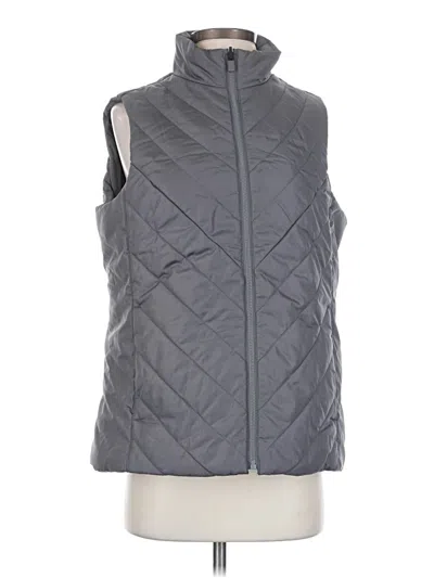 Pre-owned Lands' End Vest In Gray