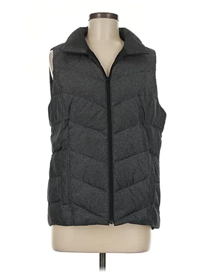 Pre-owned Lands' End Vest In Gray