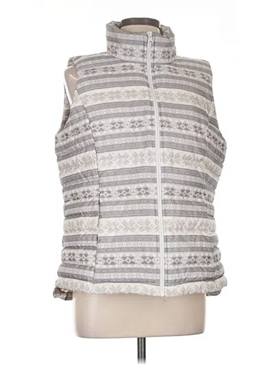 Pre-owned Lands' End Vest In Gray