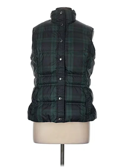 Pre-owned Lands' End Vest In Green