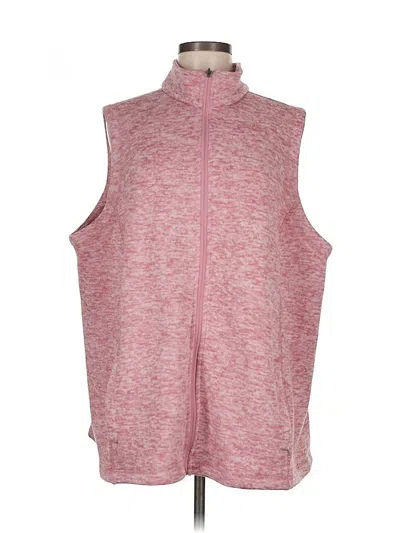 Pre-owned Lands' End Vest In Pink