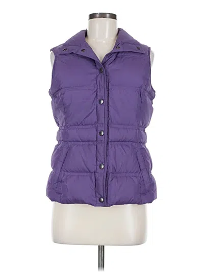 Pre-owned Lands' End Vest In Purple