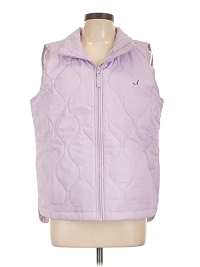 Pre-owned Lands' End Vest In Purple