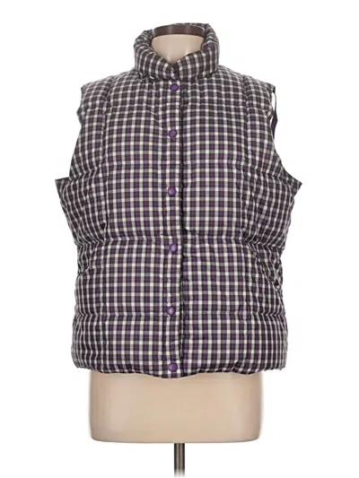 Pre-owned Lands' End Vest In Purple