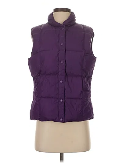 Pre-owned Lands' End Vest In Purple