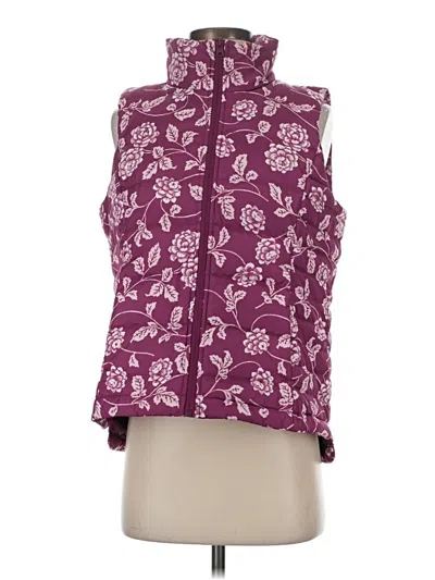 Pre-owned Lands' End Vest In Purple