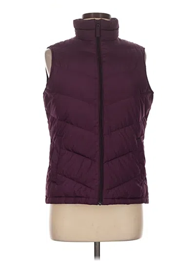 Pre-owned Lands' End Vest In Purple