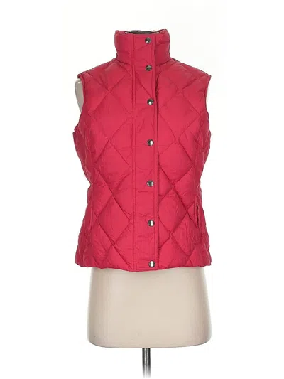 Pre-owned Lands' End Vest In Red