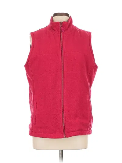 Pre-owned Lands' End Vest In Red