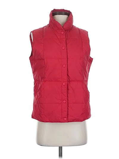 Pre-owned Lands' End Vest In Red