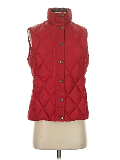 Pre-owned Lands' End Vest In Red