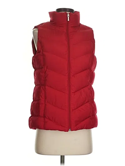 Pre-owned Lands' End Vest In Red