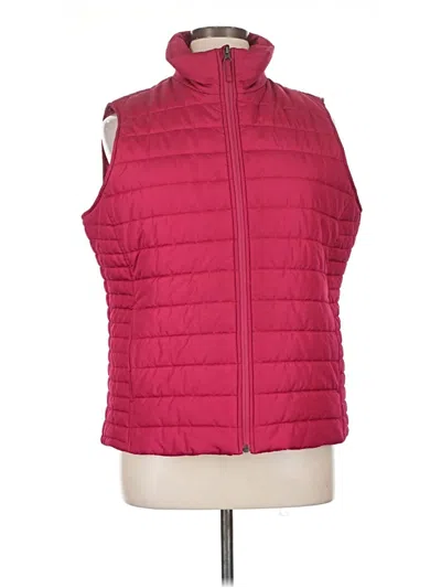 Pre-owned Lands' End Vest In Red
