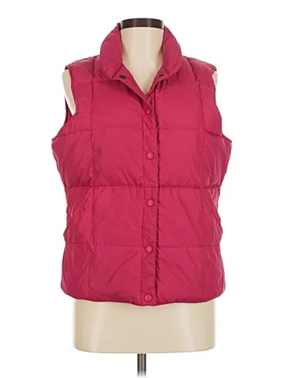 Pre-owned Lands' End Vest In Red
