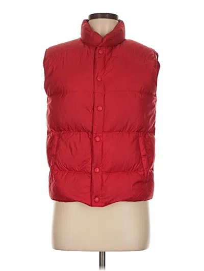 Pre-owned Lands' End Vest In Red