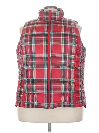 Pre-owned Lands' End Vest In Red