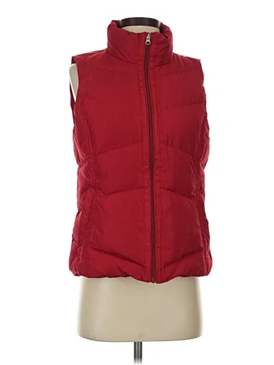 Pre-owned Lands' End Vest In Red