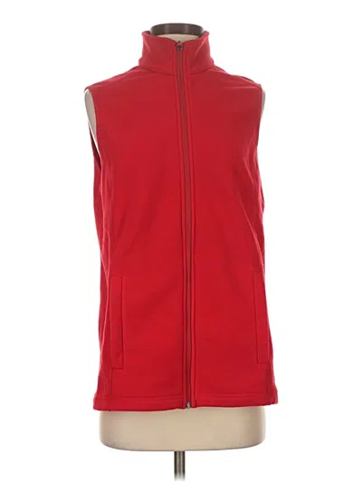 Pre-owned Lands' End Vest In Red