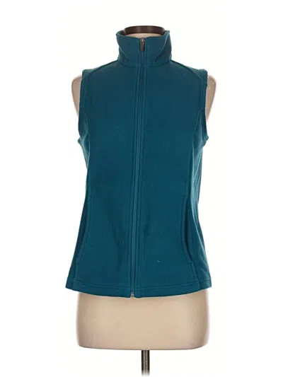 Pre-owned Lands' End Vest In Teal