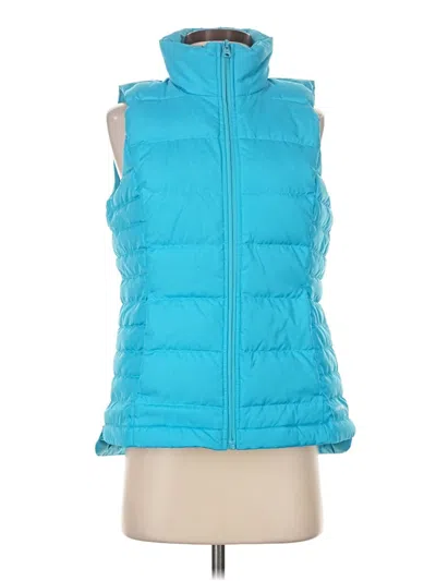 Pre-owned Lands' End Vest In Teal