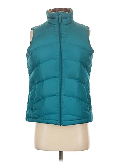 Pre-owned Lands' End Vest In Teal