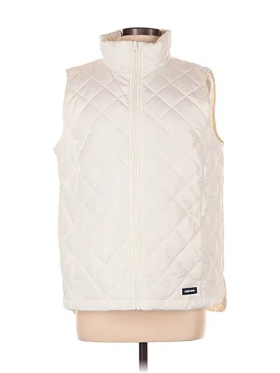 Pre-owned Lands' End Vest In White