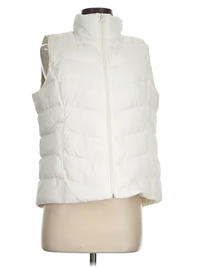 Pre-owned Lands' End Vest In White