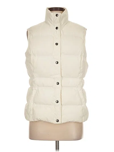 Pre-owned Lands' End Vest In White