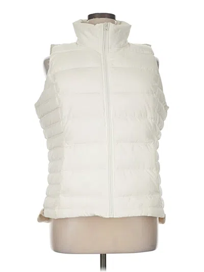 Pre-owned Lands' End Vest In White