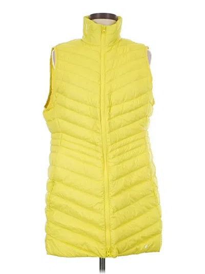 Pre-owned Lands' End Vest In Yellow