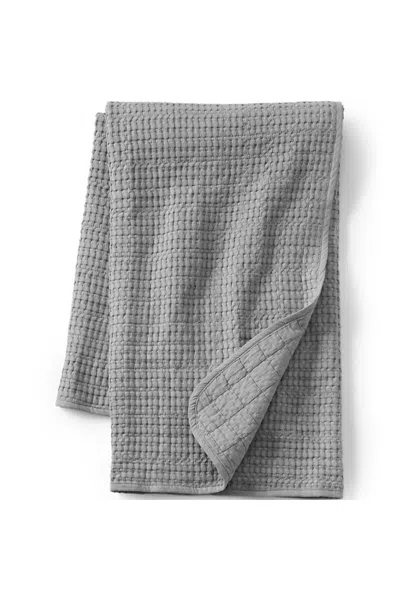 Lands' End Waffle Weave Throw Blanket In Multi
