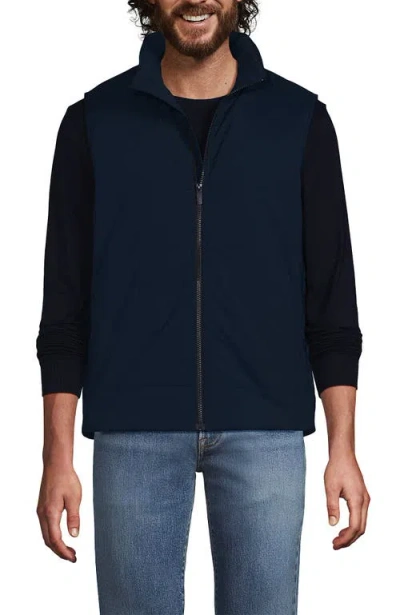 Lands' End Wanderfree Insulated Vest In Radiant Navy