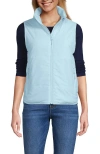 Lands' End Wanderfree Insulated Vest In Sunwashed Blue