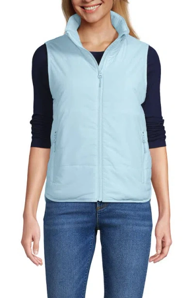 Lands' End Wanderfree Insulated Vest In Sunwashed Blue