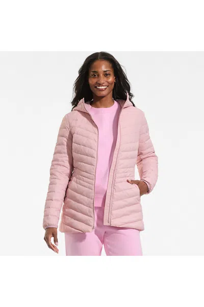 Lands' End Wanderweight Packable Down Long Jacket In Pink