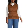 Lands' End Wanderweight Packable Ultralight Down Vest In Burgundy