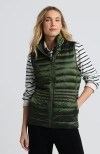 Lands' End Wanderweight Packable Ultralight Down Vest In Estate Green Shine