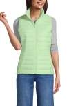Lands' End Wanderweight Packable Ultralight Down Vest In Icy Mint Green