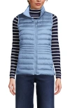 Lands' End Wanderweight Packable Ultralight Down Vest In Light Cornflower Shine