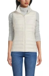 Lands' End Wanderweight Packable Ultralight Down Vest In White