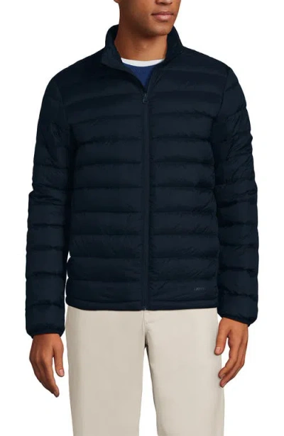 Lands' End Wanderweight Ultralight Packable Down Jacket In Black
