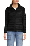 Lands' End Wanderweight Ultralight Packable Down Jacket In Black