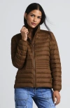 Lands' End Wanderweight Ultralight Packable Down Jacket In Brown