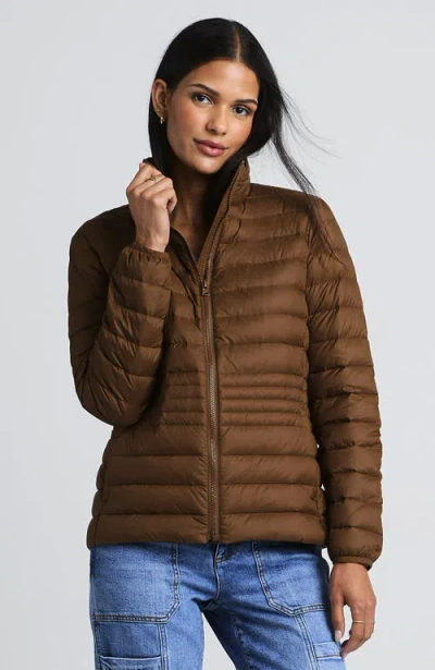 Lands' End Wanderweight Ultralight Packable Down Jacket In Brown