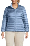 Lands' End Wanderweight Ultralight Packable Down Jacket In Light Cornflower Shine