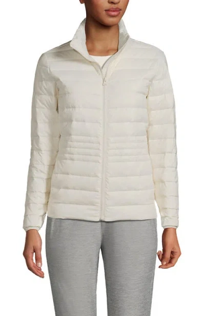 Lands' End Wanderweight Ultralight Packable Down Jacket In White