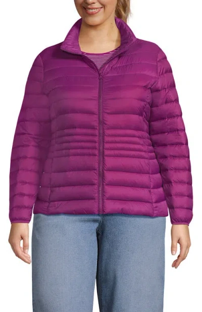 Lands' End Wanderweight Ultralight Packable Down Jacket In Purple