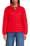 Lands' End Wanderweight Ultralight Packable Down Jacket In Red