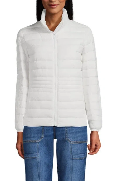Lands' End Wanderweight Ultralight Packable Down Jacket In White
