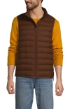 Lands' End Wanderweight Ultralight Packable Down Vest In Brown